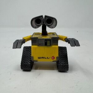 Disney Pixar Wall-E Action Figure Thinkway Toys Yellow Robot Movable Arms